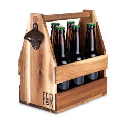 Acacia Wood Beverage Caddy