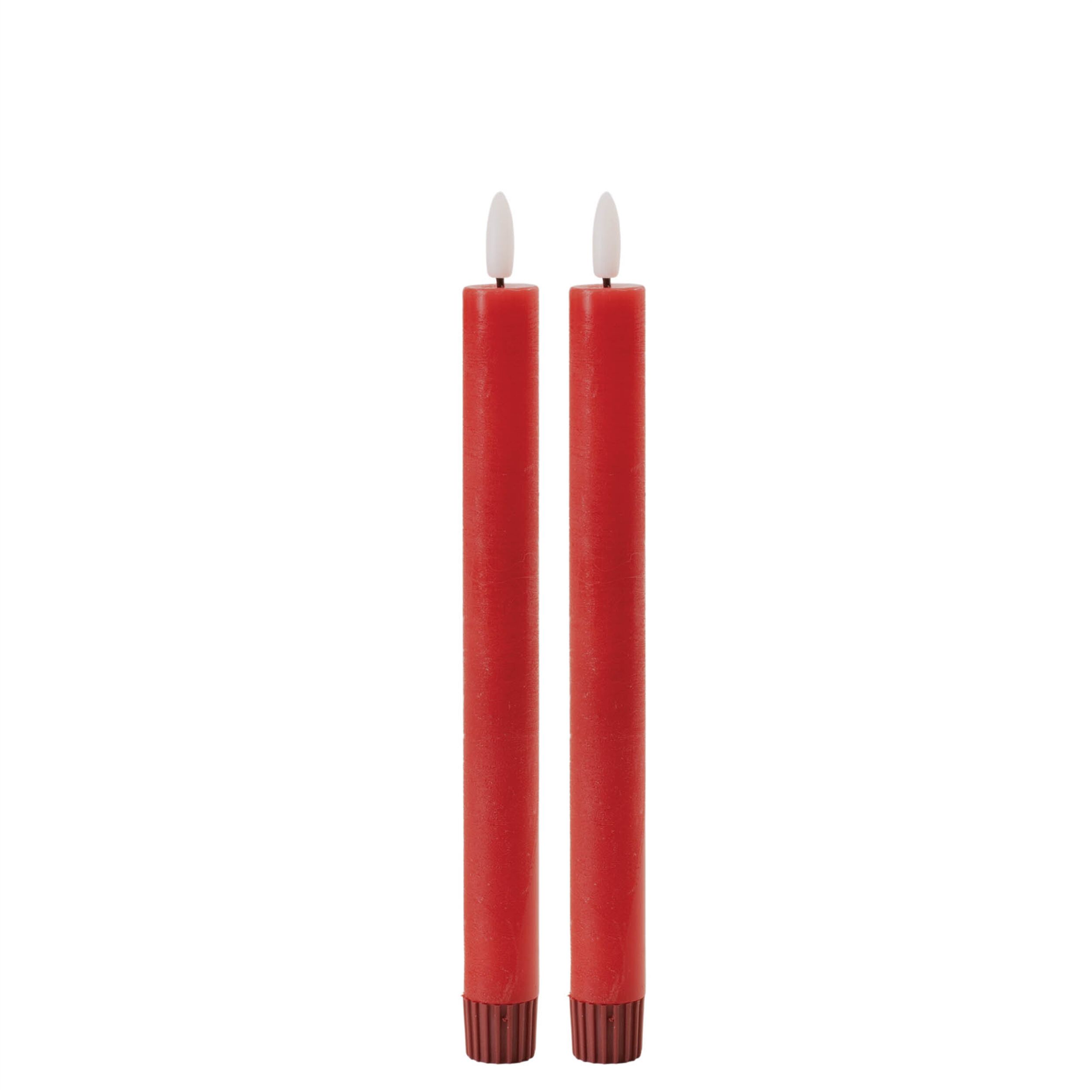 FIA Wick Red Taper Candle Set of 2, RED, hi-res image number 0