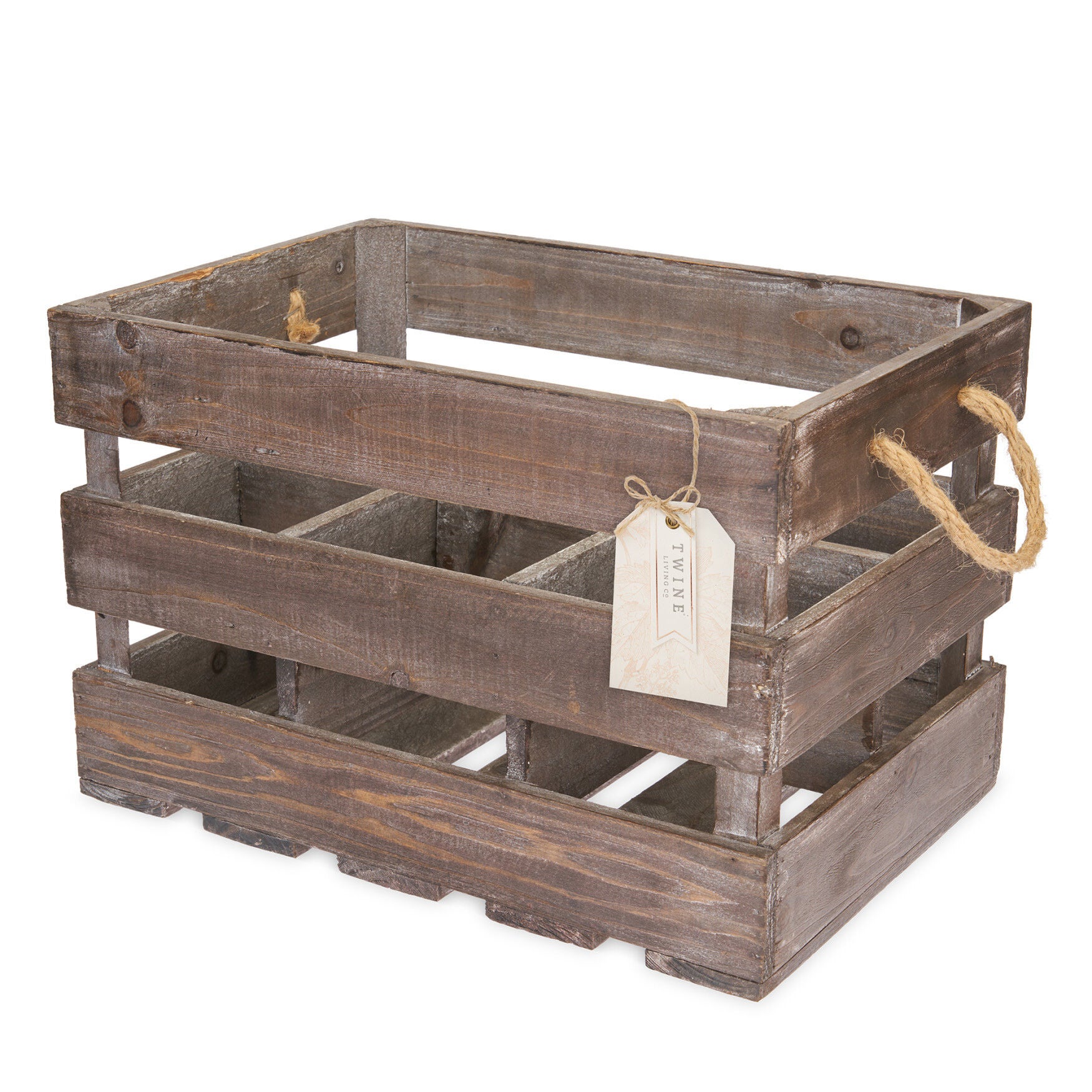Wooden 6-Bottle Crate, , alternate image number 5