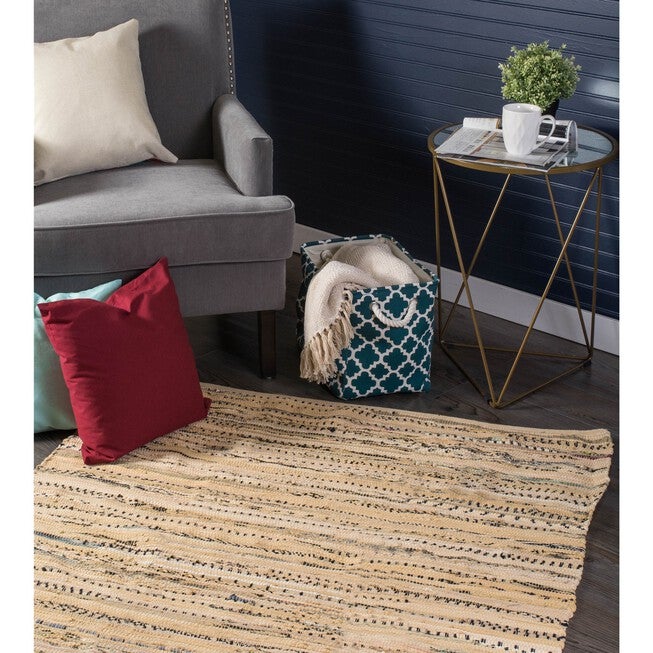 Multi Taupe Rag Rug 50X80 Cm, , alternate image number null