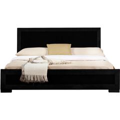 Trent Wooden Platform Bed in Walnut, Queen