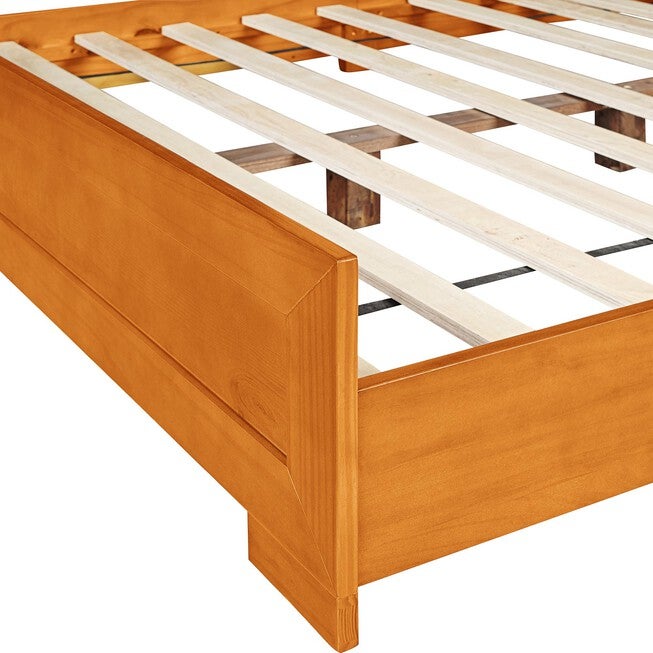 Oxford Platform Bed, Walnut, Twin, CHERRY, alternate image number 6