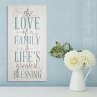 The love of a family is a life's greatest blessing Wall Art, , on-hover image number null