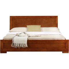 Trent Wooden Platform Bed in Walnut, Queen