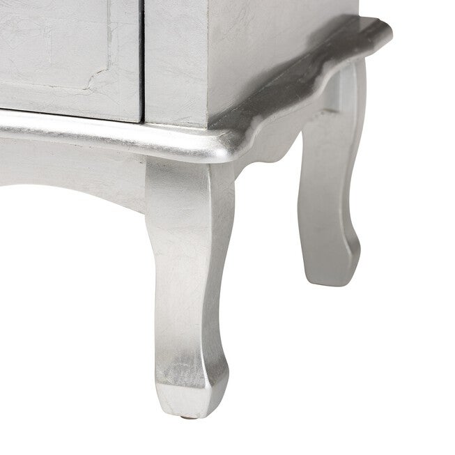Newton Classic And Traditional Gold Finished Wood 3-Drawer Nightstand, , alternate image number 5