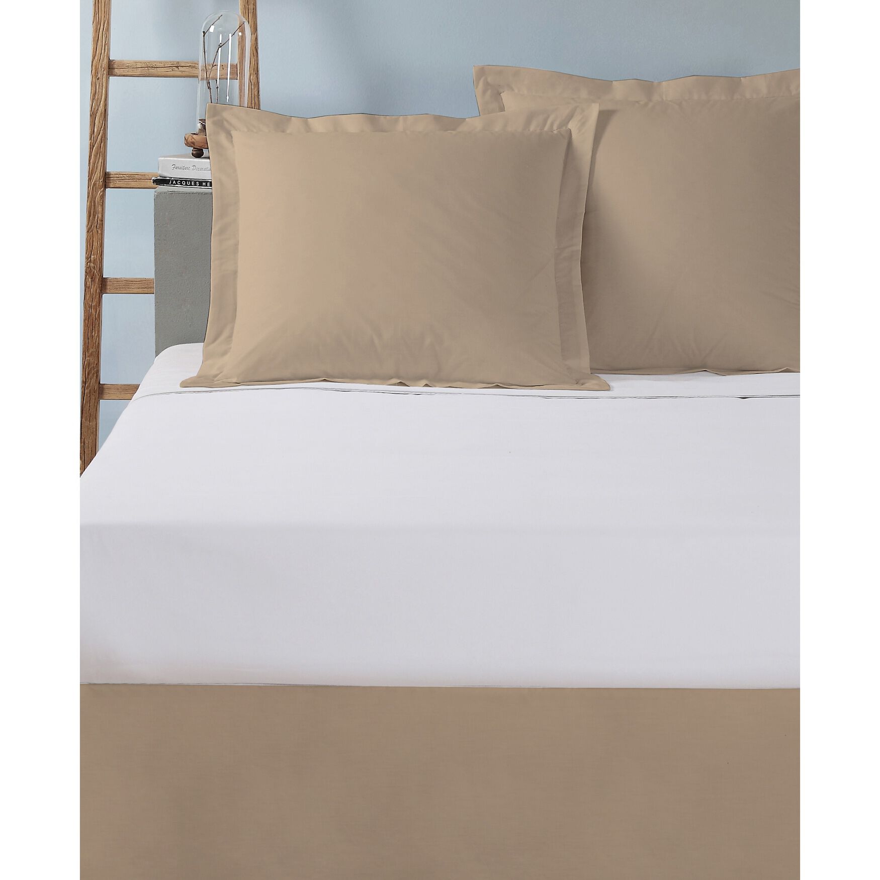 Today&#39;s Home Cotton Rich Tailored 2-Pack Euro Sham, MOCHA, hi-res image number 0