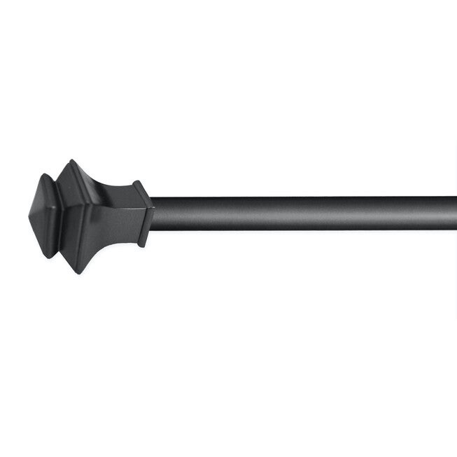 28 inches-48 inches Rod set with Square Finial, GRAPHITE, hi-res image number null