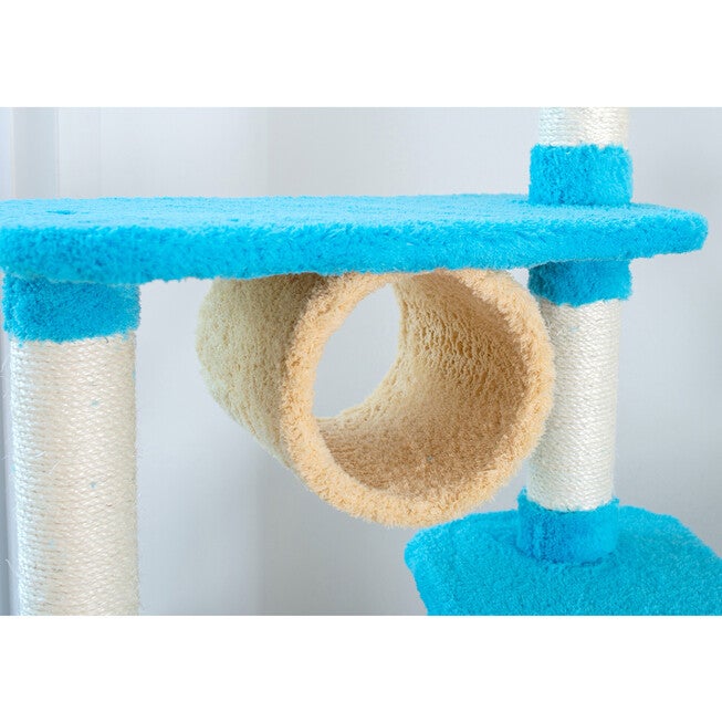 Real Wood 61 inches Cat Climber Junggle Tree With Platforms, , alternate image number null