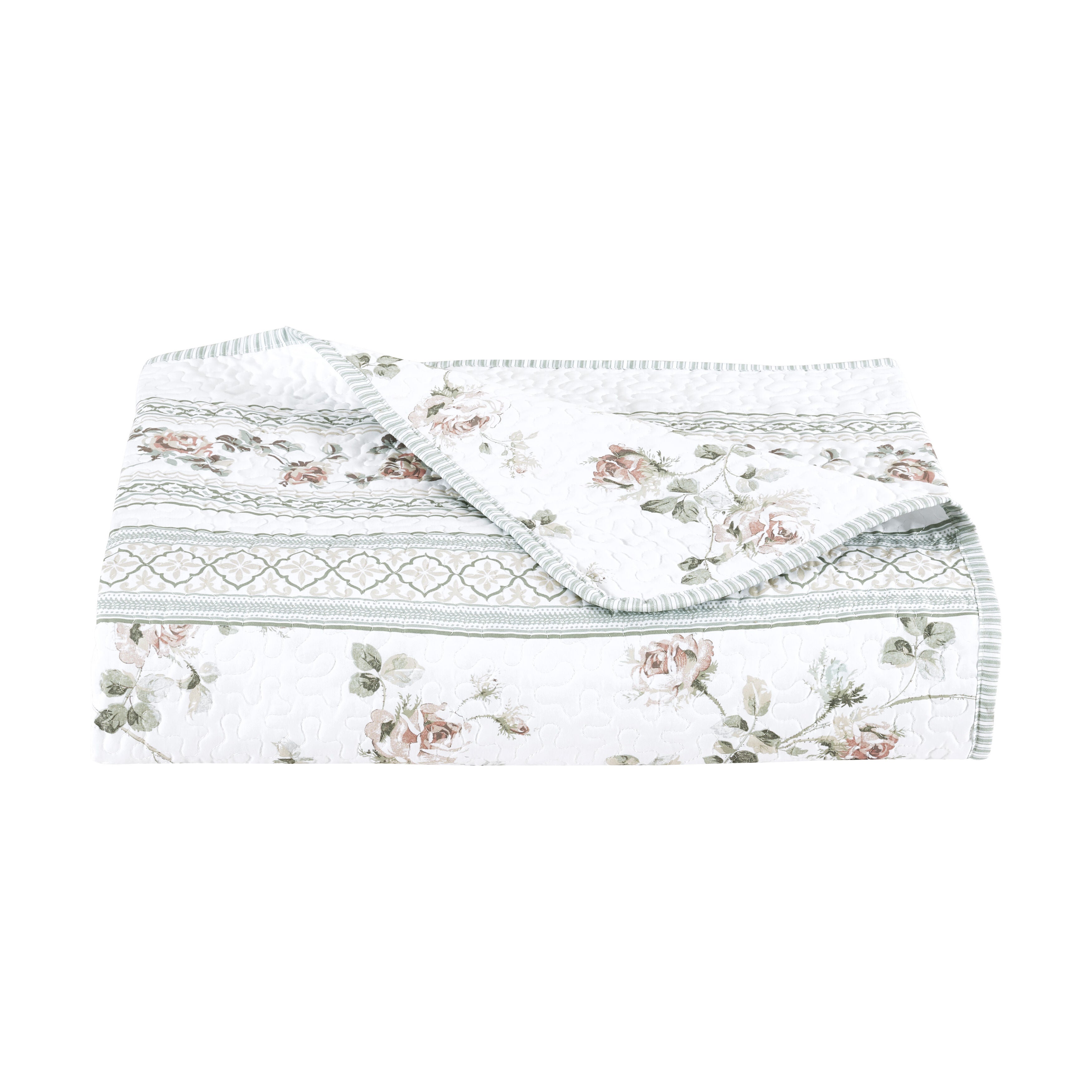 Rialto Sage 3 Piece Quilt Set, SAGE, alternate image number 3