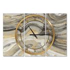 Glam Gold Canion Modern Multipanel Wall Clock, , alternate image number null
