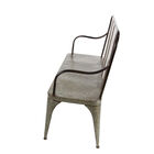 Silver Metal Farmhouse Bench, , alternate image number null