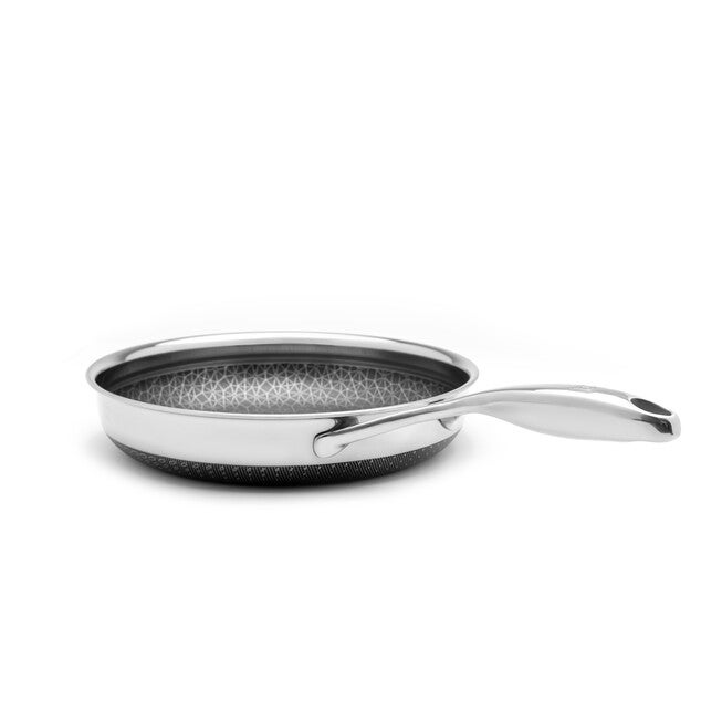 LIVWELL DiamondClad™ 10 inches Hybrid Nonstick Stainless Steel Frying Pan, Dishwasher Safe, PFOA-free – Silver/Black, SILVER, alternate image number 3