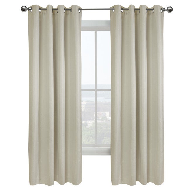 Vigo Blackout Grommet Curtain Panel, , on-hover image number 1