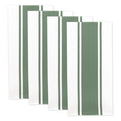 Classic Stripe Cotton Kitchen Dish Towel, Set 4