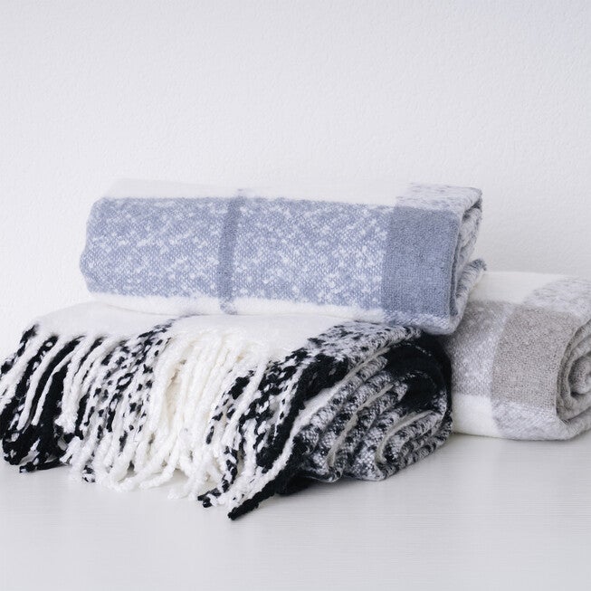 Plaid Mohair Throw, , alternate image number 3