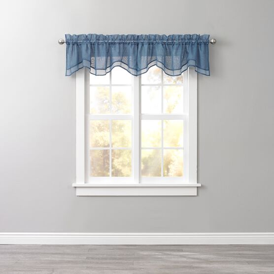 BH Studio Sheer Voile Layered Valance, 