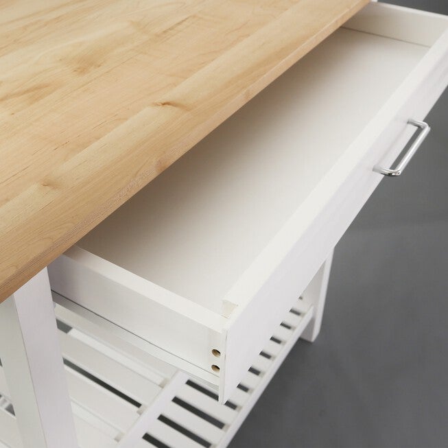 Kitchen Island with Solid Wood Top, , alternate image number 8