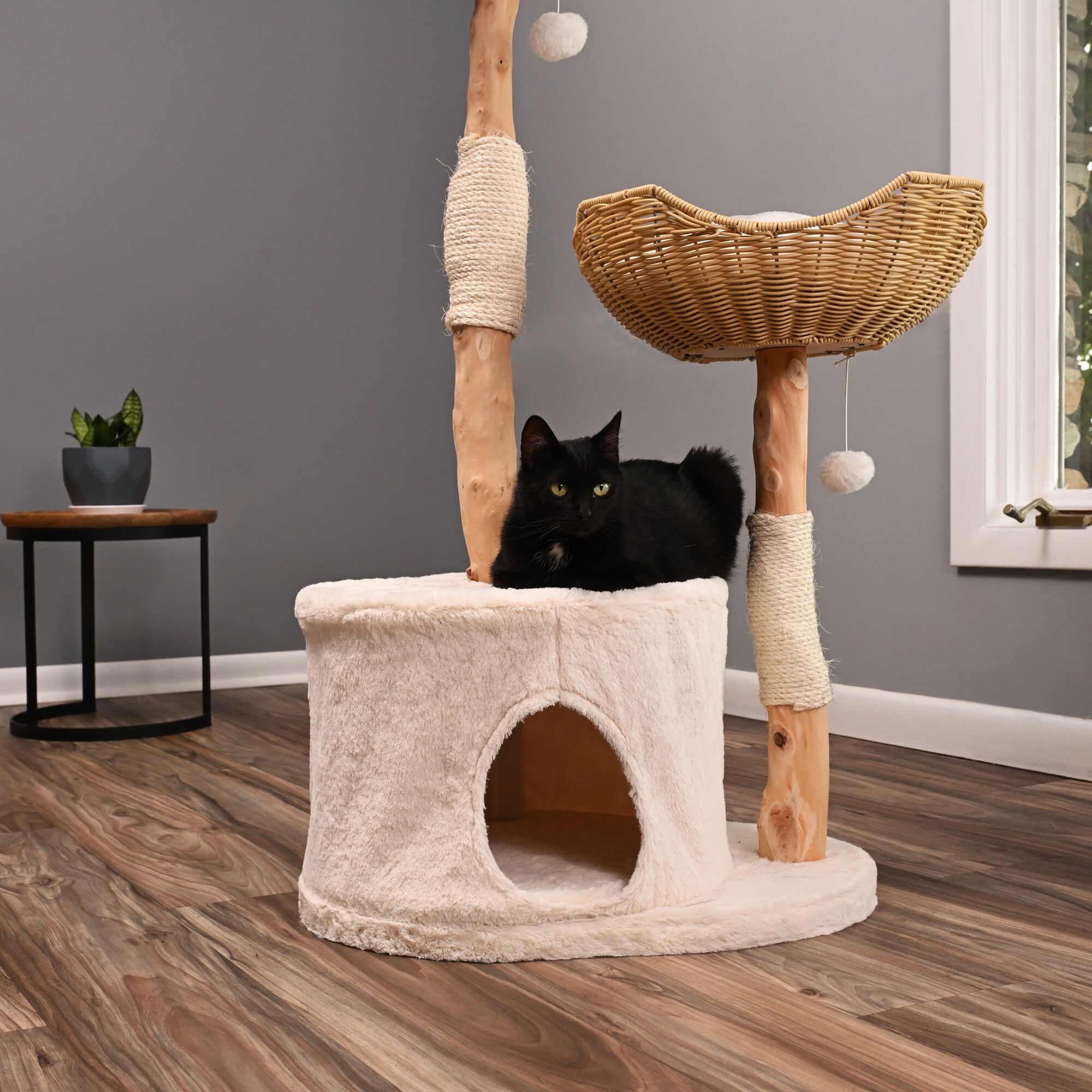 AMNI Cat Tree: The All-in-One Play and Rest Station, BEIGE, alternate image number 4