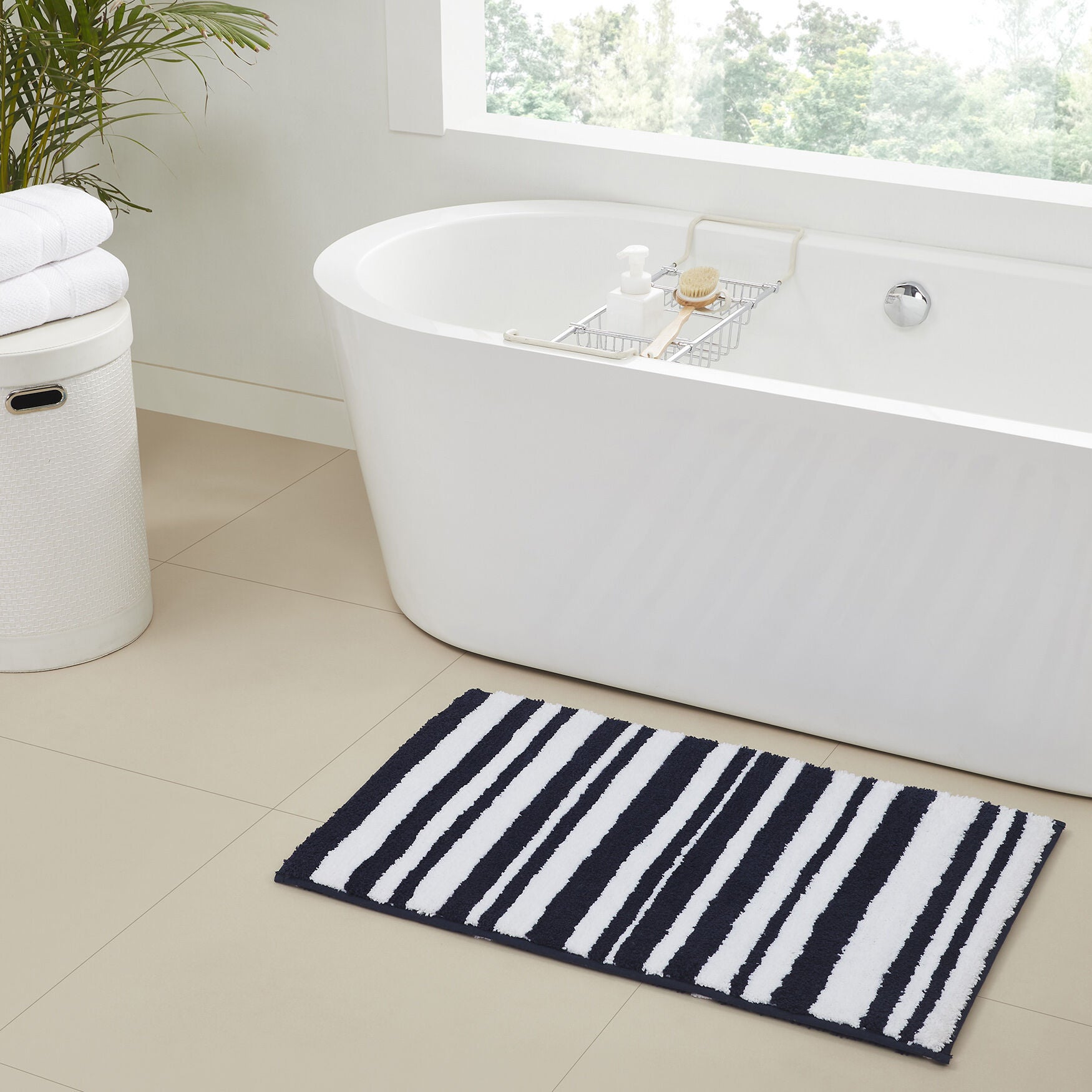 Marrakesh Collection 100% Polyester 17 inches X 24 inches Rectangle Bath Rug, , alternate image number 5