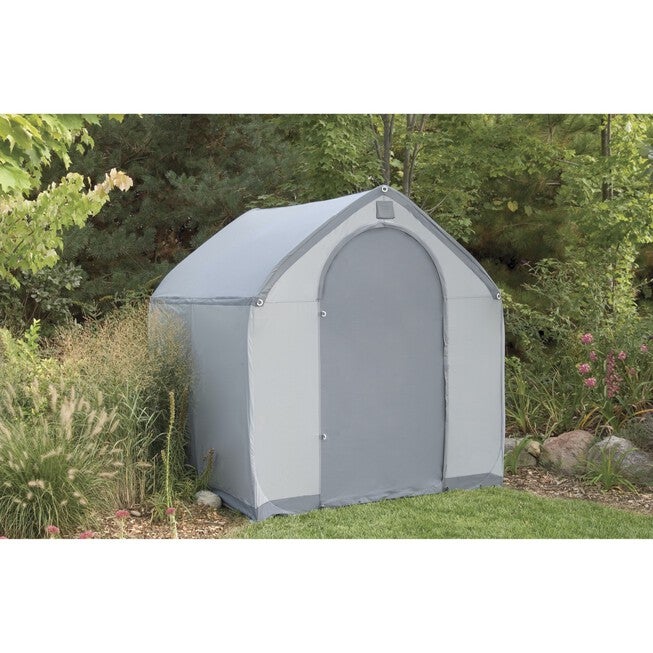 StorageHouse XL Portable Storage Shed, GRAY, hi-res image number 0