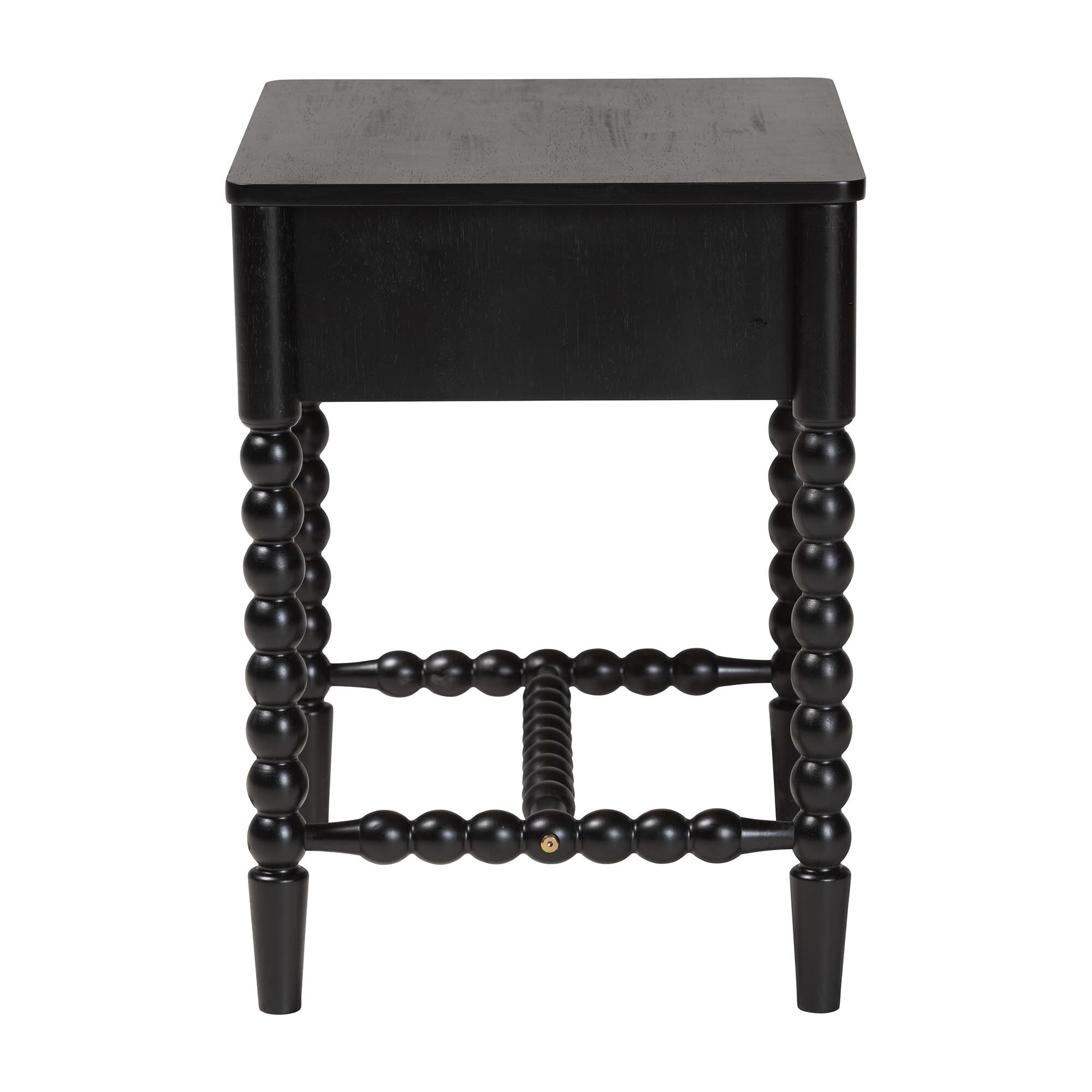 Brantley Spindle Nightstand, BLACK, alternate image number 4