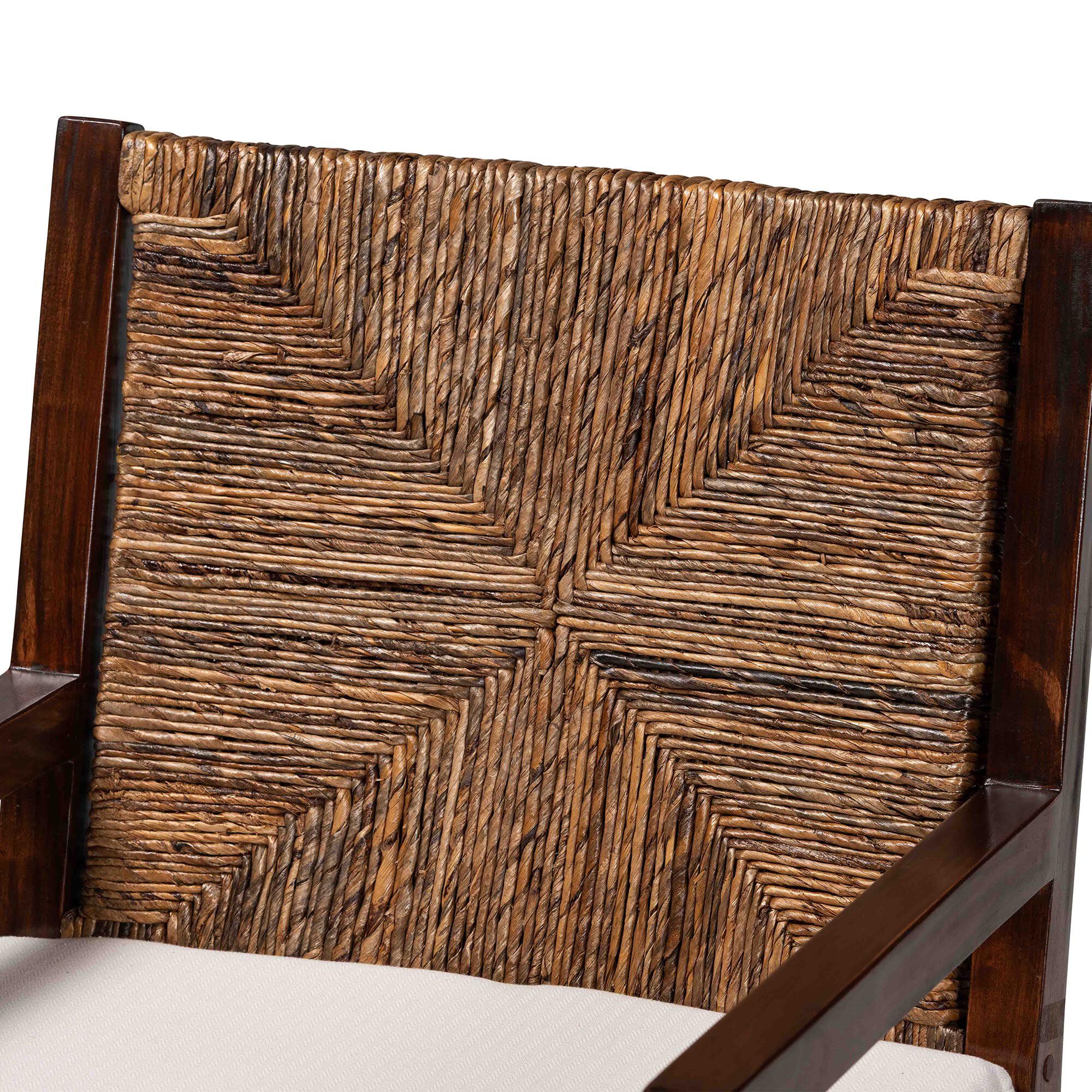 Cordoba 2-Piece Handwoven Seagrass Armchairs, BROWN, alternate image number 4