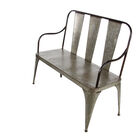 Silver Metal Farmhouse Bench, , alternate image number null