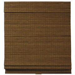 Zig-Zag Cordless Bamboo Roman Shade