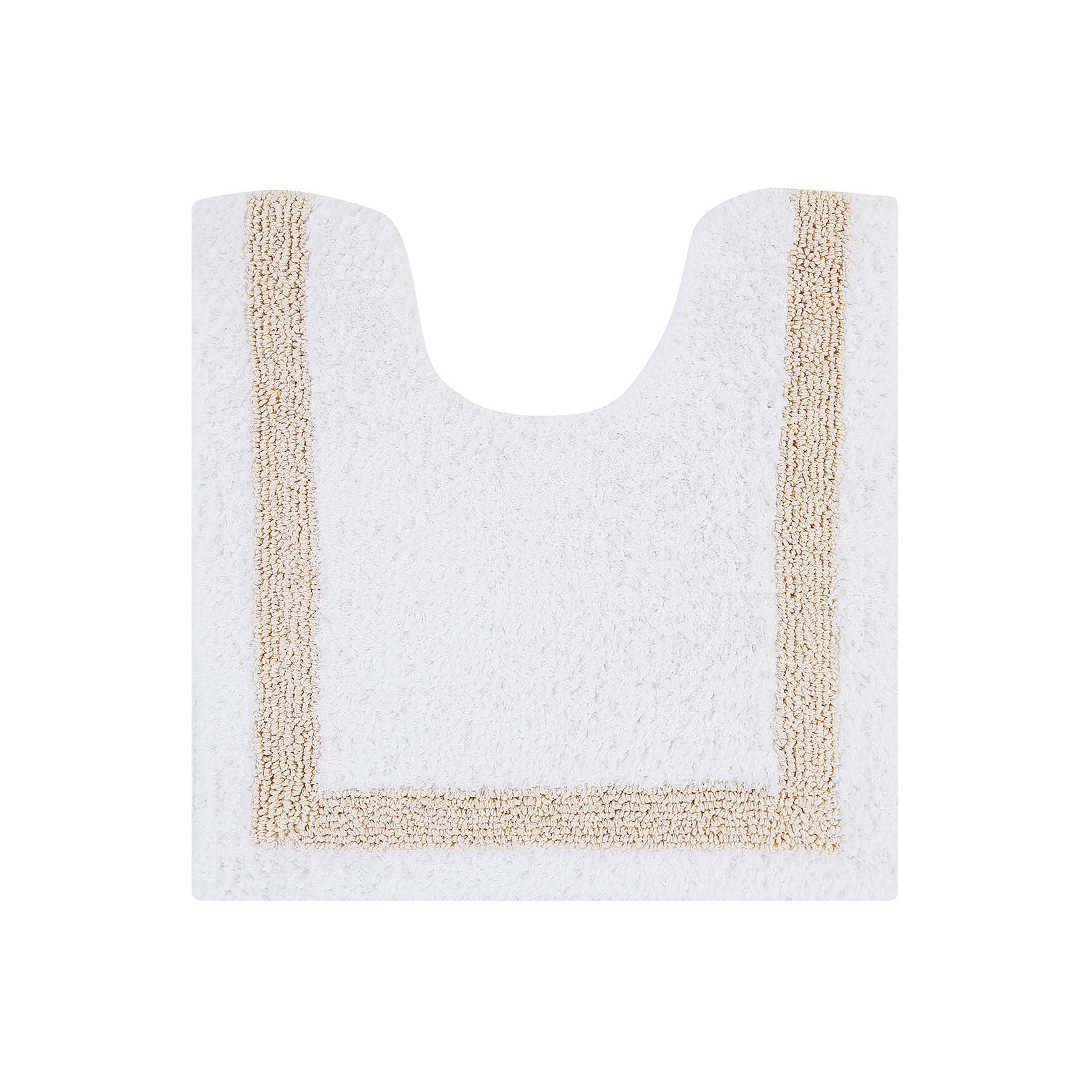 Hotel Collection 100% Cotton 20 inches X 20 inches Contour Bath Rug, WHITE SAND, hi-res image number 0