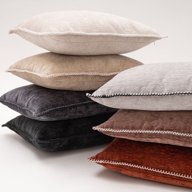 Junoesque Solid Chenille Lumbar Pillow, , alternate image number null