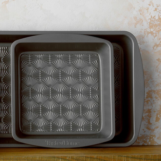 8 Inch Non Stick Metal Square Baking Pan, ASH GREY, hi-res image number null
