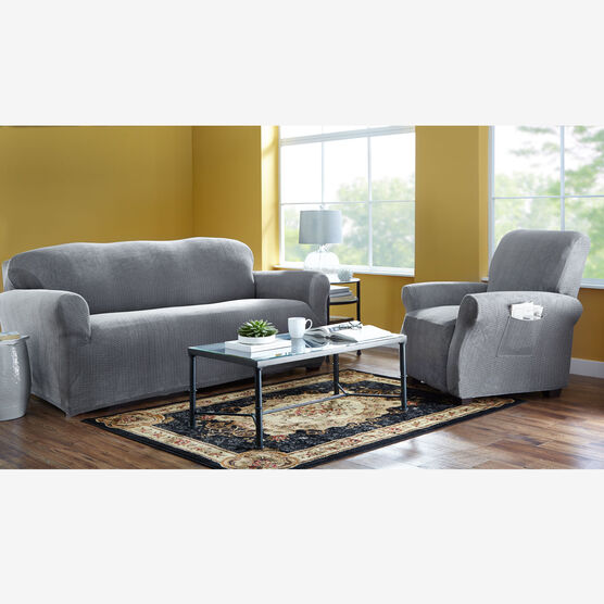 BH Studio Brighton Stretch Sofa Slipcover, CHARCOAL, hi-res image number null