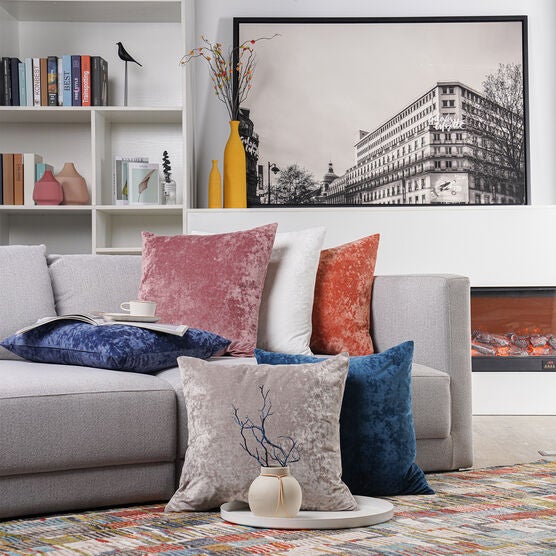 Radiant Crushed Velvet Toss Pillow, , alternate image number null