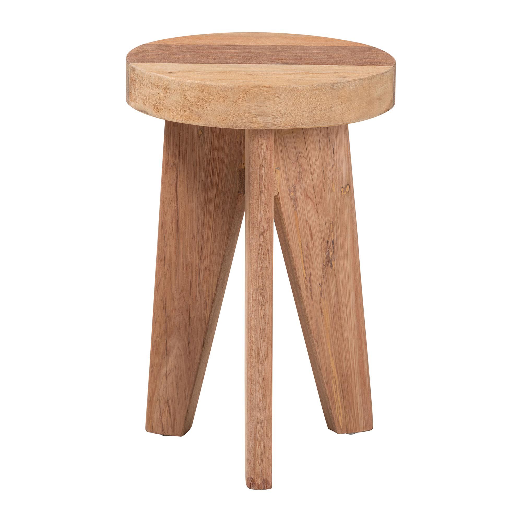 Sayen Acacia Wood Multipurpose Accent Stool, BROWN, alternate image number 2