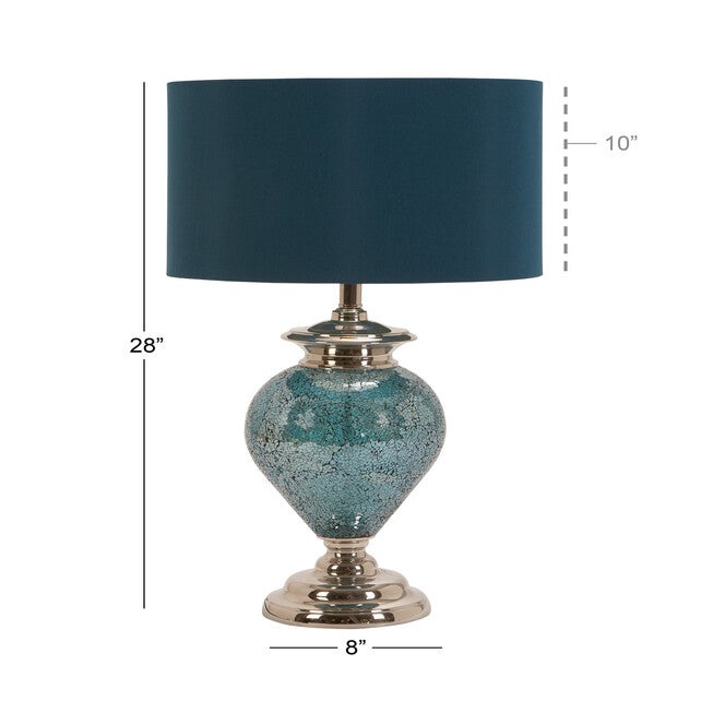 Silver Glass Tuscan Table Lamp, , alternate image number null