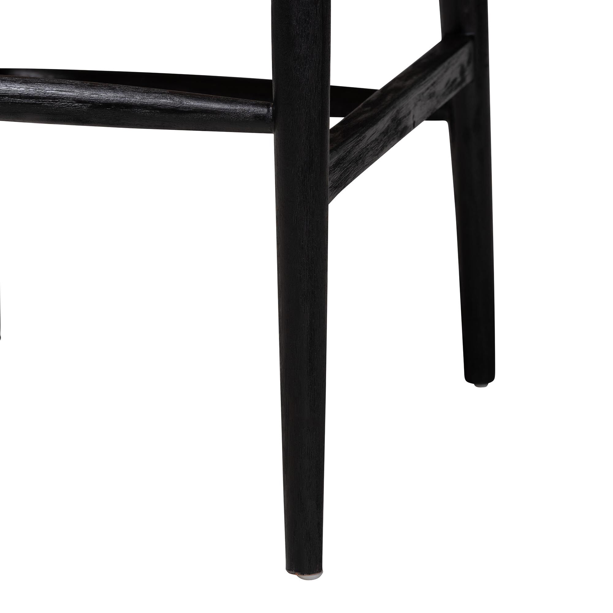 Fika Wishbone Dining Chair with Handwoven Seagrass Seat, BLACK, alternate image number 6