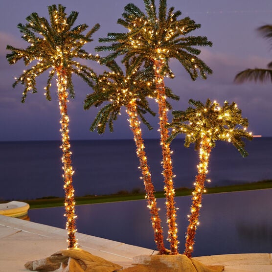 3-D Pre-Lit Palm Tree, , on-hover image number null