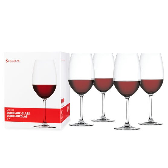 Salute 25 Oz Bordeaux Glass (Set Of 4), CLEAR, hi-res image number null