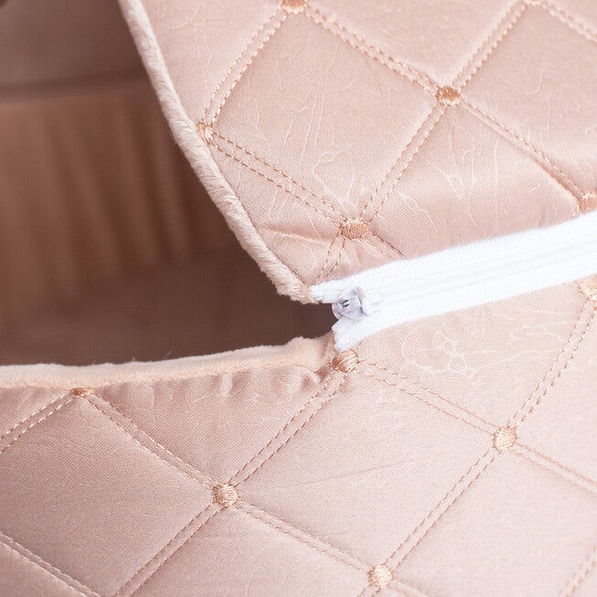 Cuddle Cave Cat Bed With Detachable & Collasible Zipper Top, Medium, Light Apricot, , alternate image number 5