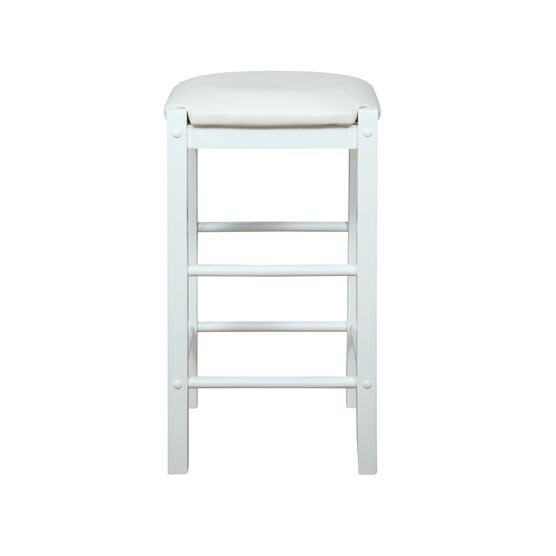 Lancer Backless Counter Stools, White - Set of Two, , alternate image number null