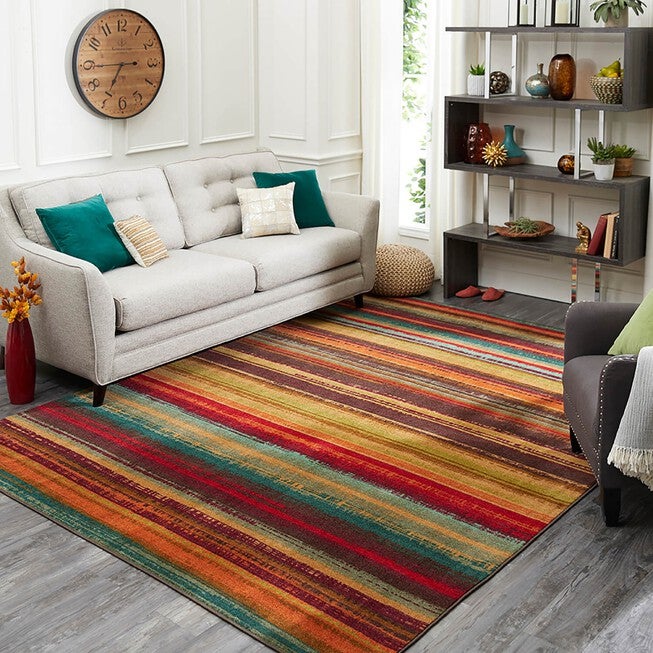 Boho Stripe Multi 5' X 8', , alternate image number null