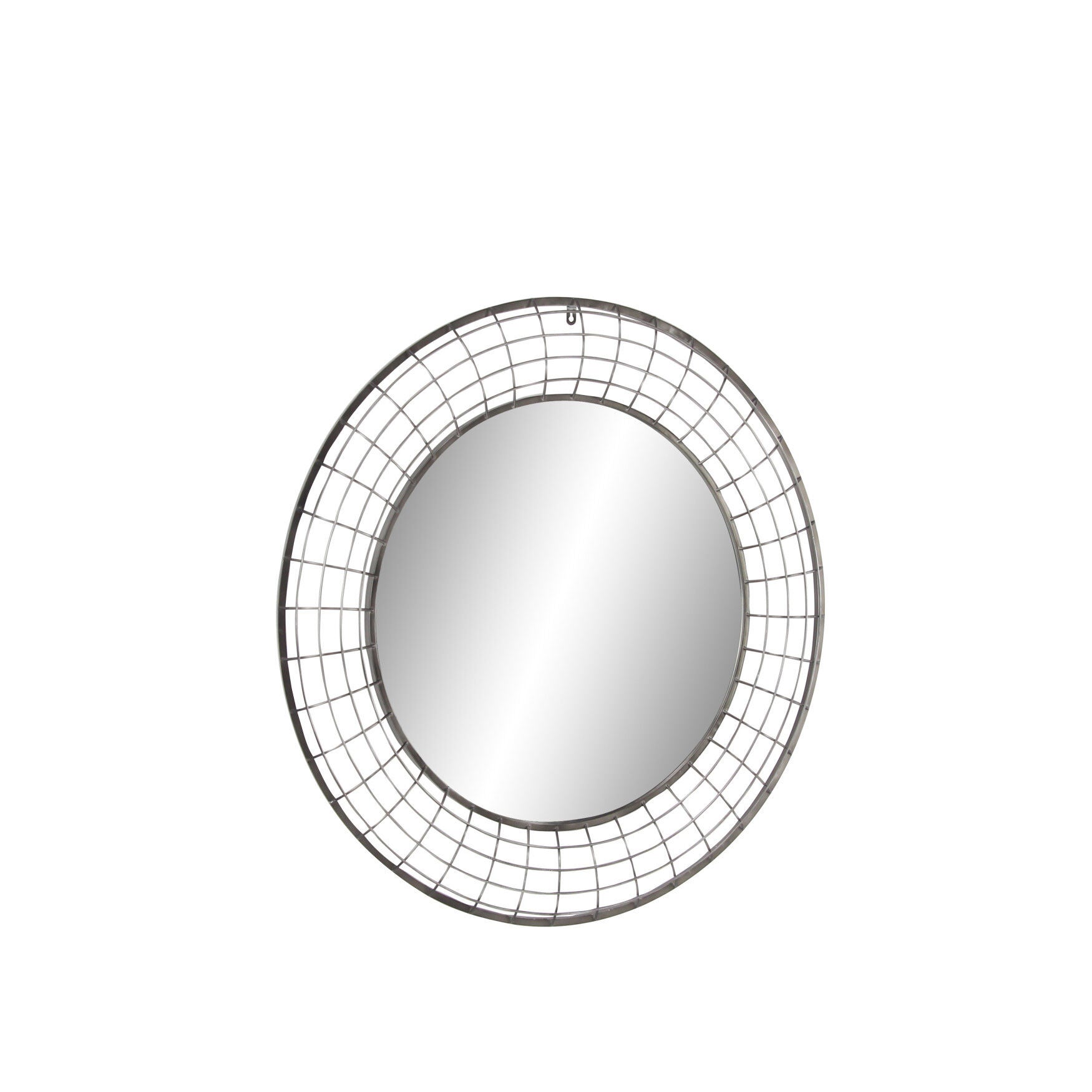 Black Industrial Metal Wall Mirror, , alternate image number 3