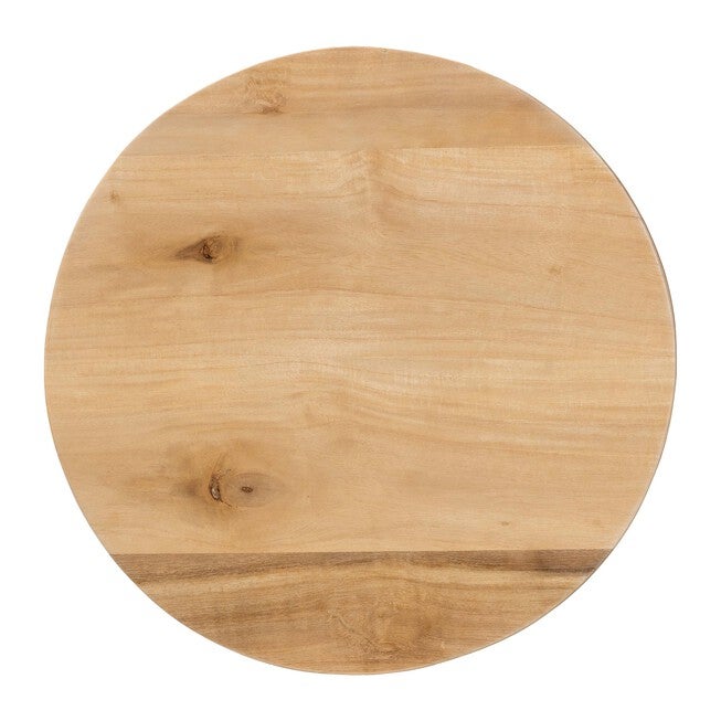 Caribic Modern Slatted Acacia Wood End Table, NATURAL BROWN, alternate image number 3
