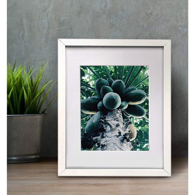5X 7 Picture Frame W-Mat/8 X 10 Without Mat -Rustic Grey - 5 Units, , alternate image number null