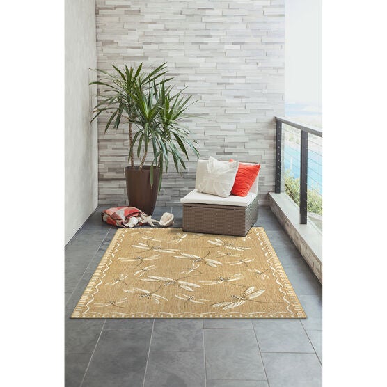 Liora Manne Carmel Dragonfly Indoor/Outdoor Rug, , alternate image number null