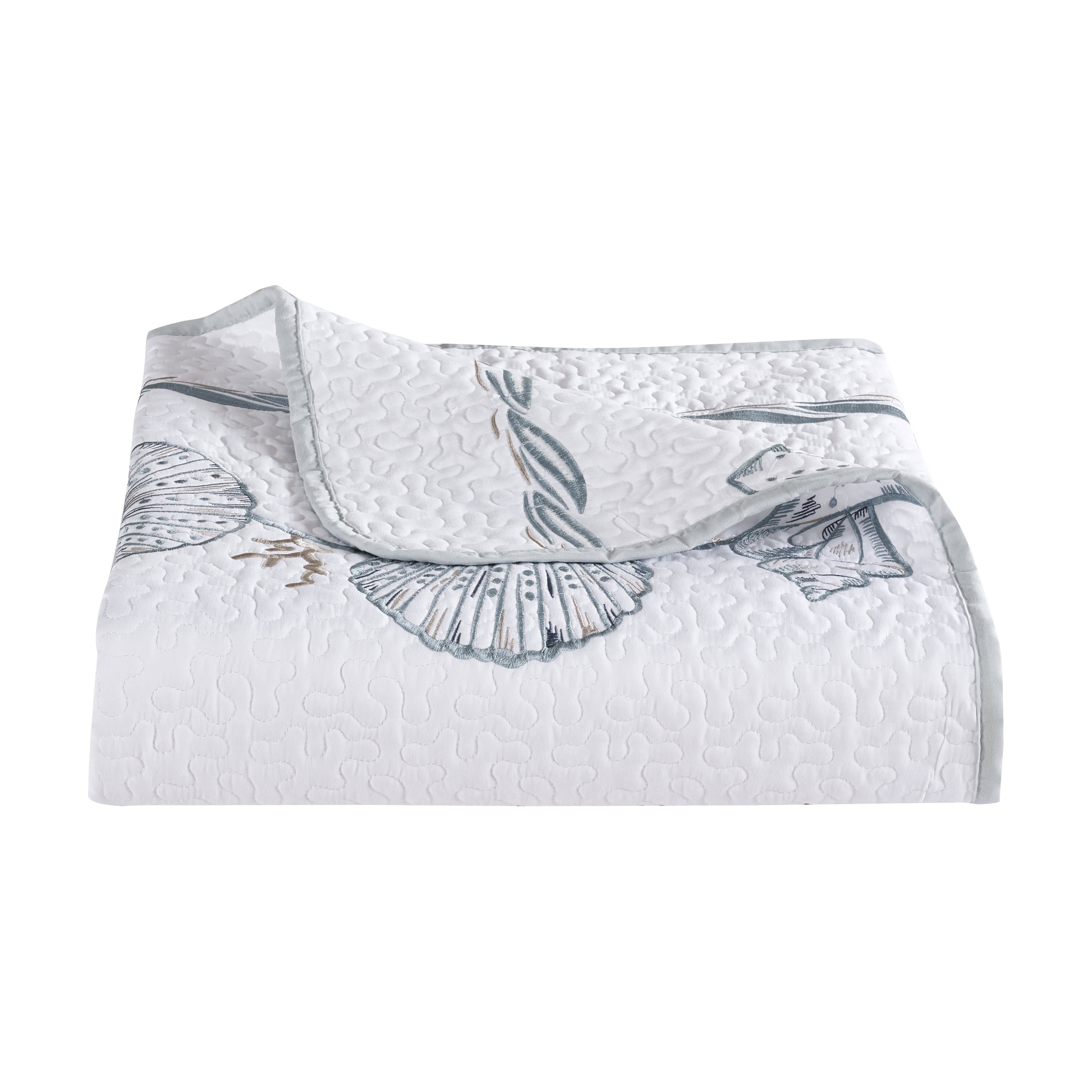 Water Front 3 Piece Quilt Set, BLUE, alternate image number 4