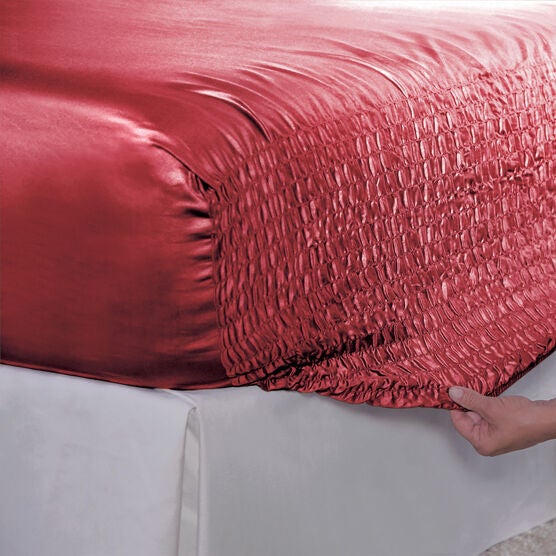 Bed Tite™ Satin Sheet Set, BURGUNDY, hi-res image number null