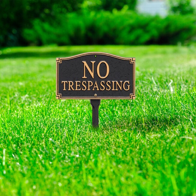 No Trespassing Statement Plaque, , alternate image number 3