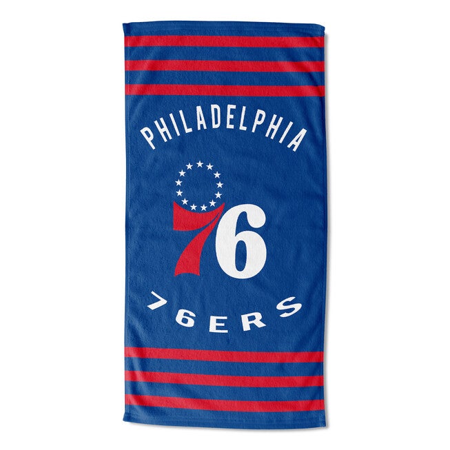 76ers Stripes Beach Towel, MULTI, hi-res image number null