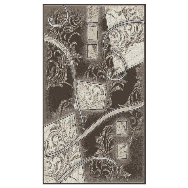Jewel Brown/Cream 8' x 10' Area Rug, BROWN CREAM, hi-res image number null